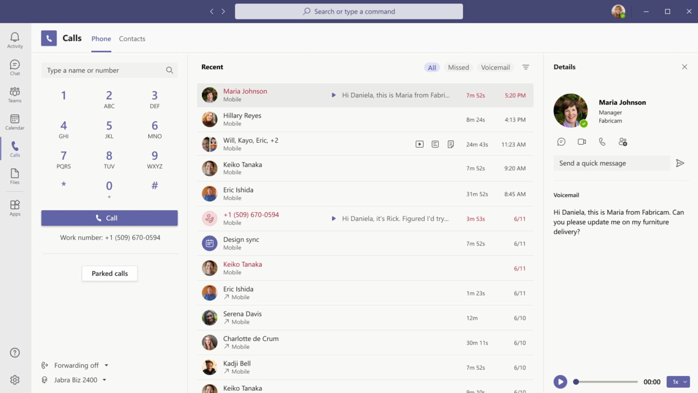 Microsoft Teams Telefonie