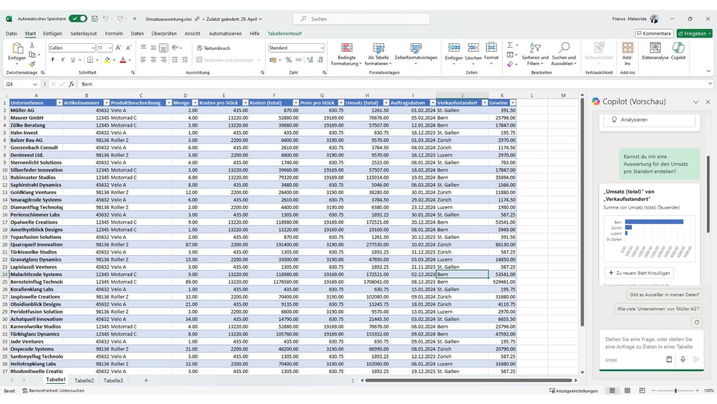 Copilot für M365_Excel 1
