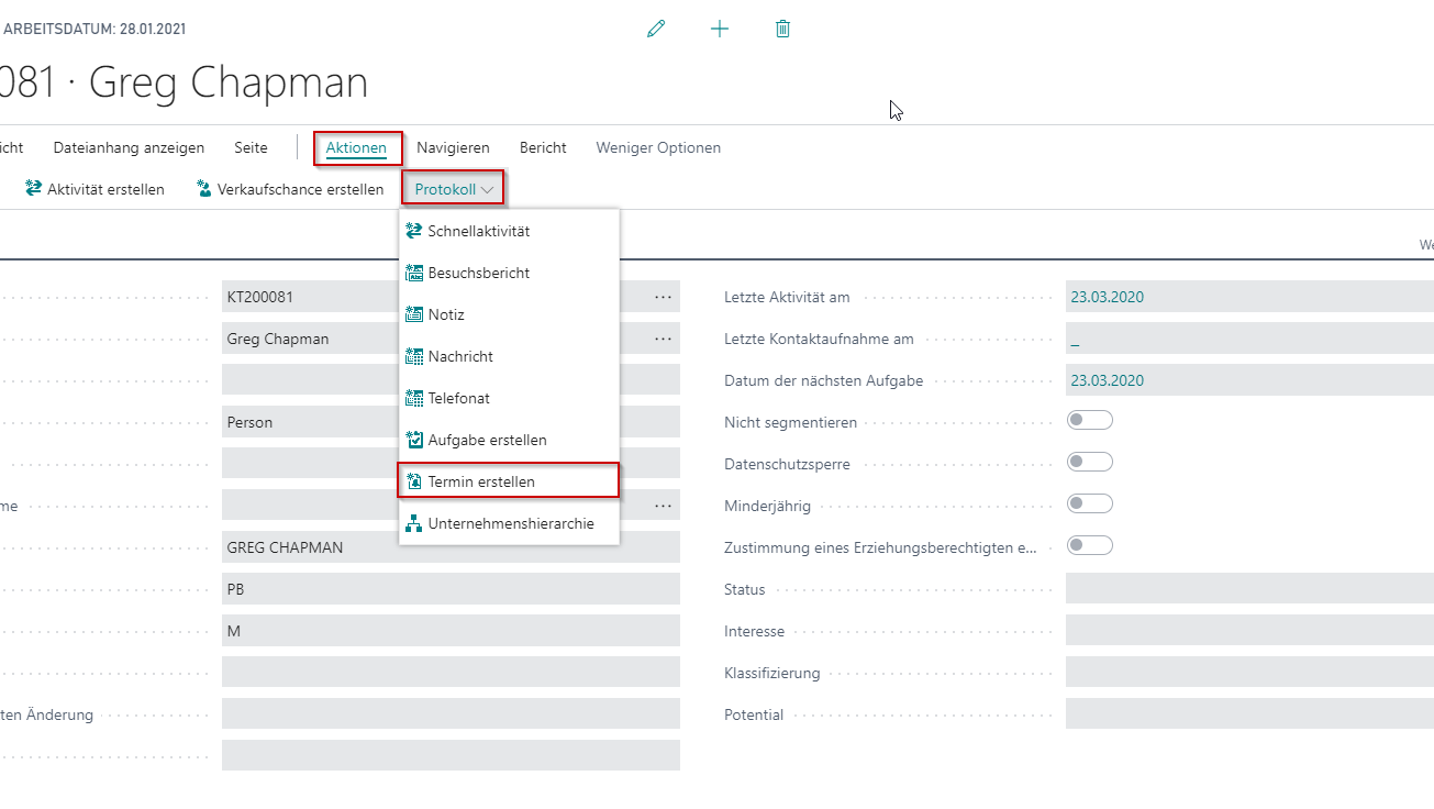Termin Alpha CRM
