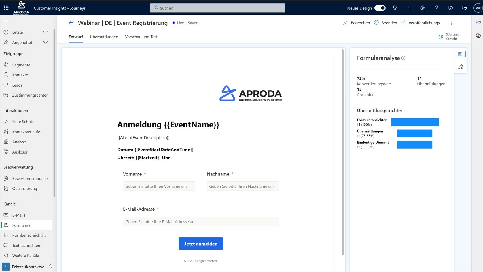 Customer Insights_Event_Registrierungsformular