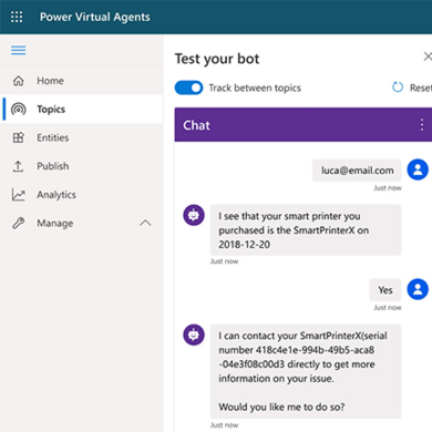 chatbot microsoft power plaftorm