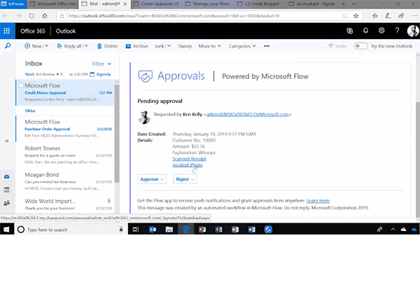 Microsoft Dynamics 365 Business Central Flow Aproda AG