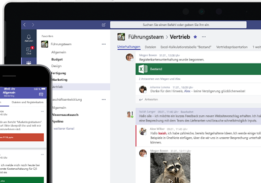 Microsoft Teams Zusammenarbeit