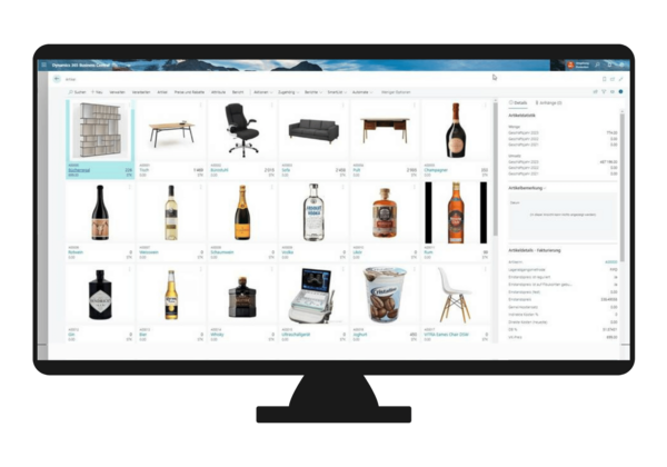 Grafik Dynamics 365 - Produktion