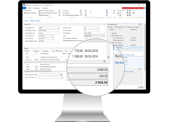 Verkauf ERP Cloud