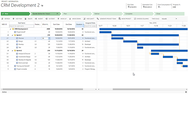 Projektmanagement Microsoft Dynamics