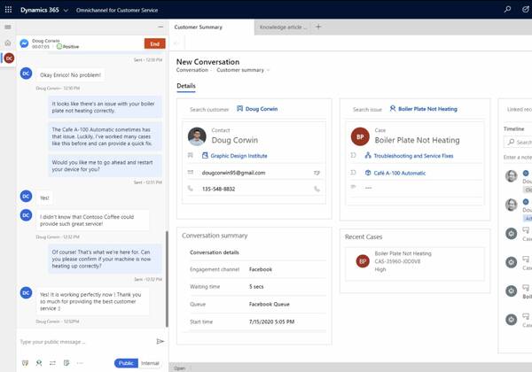 Microsoft Dynamics 365 Customer Service