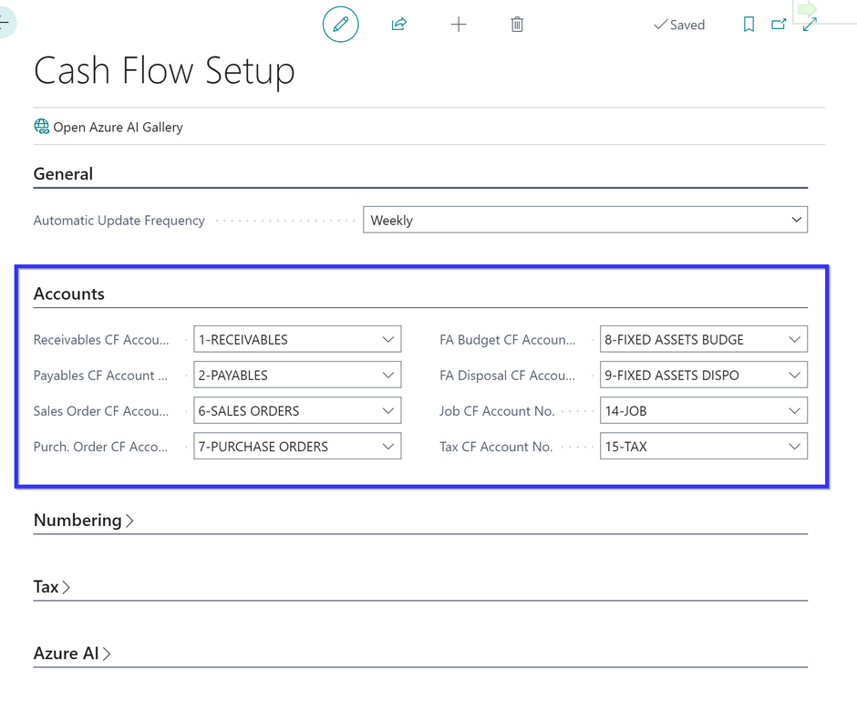 cash flow setup print