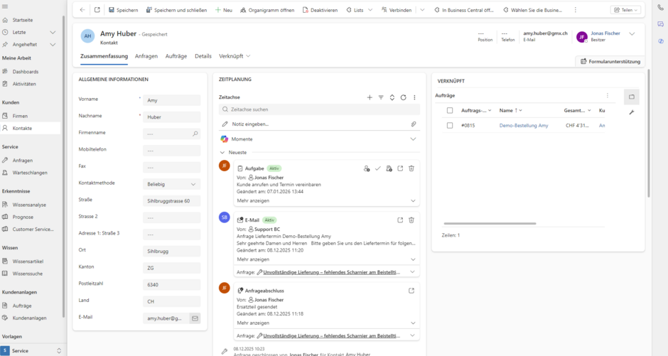 Transparenz und Effizienz im Kundensupport mit Microsoft Dynamics 365 Customer Service