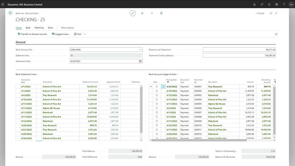 Dynamics 365 - Finanzbuchhaltung