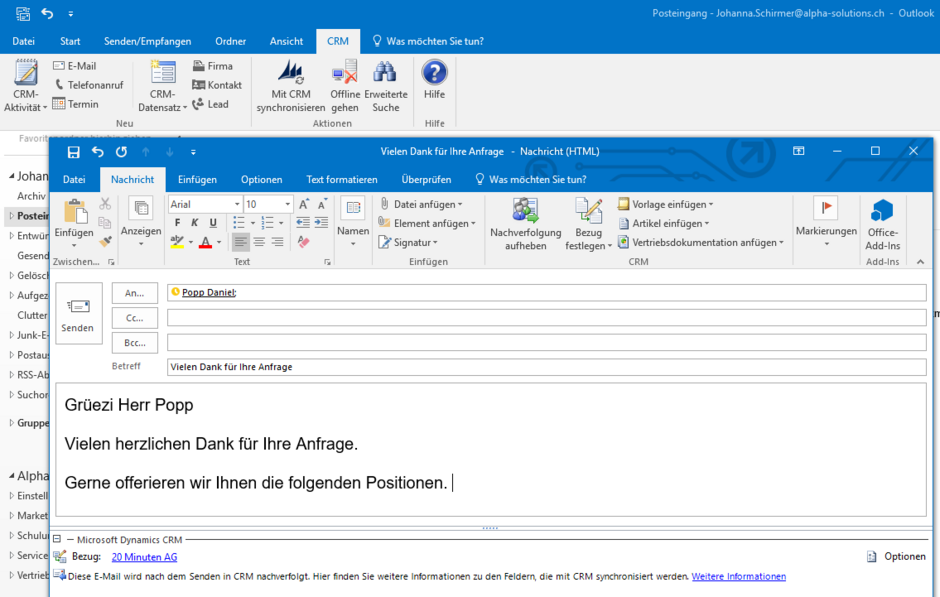 Outlook Integration CRM