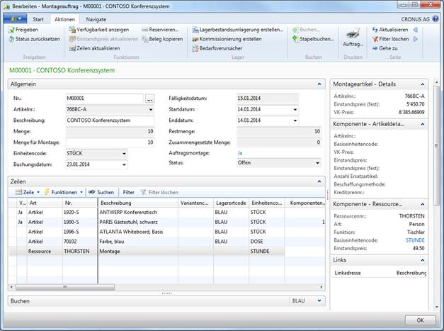 Montageauftrag-Microsoft-Dynamics-NAV-2