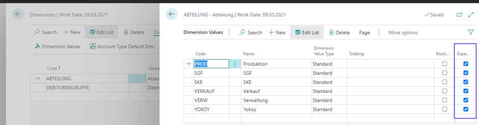 Dimensions Yokoy Interface