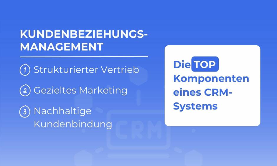 wichtigsten Komponenten eines CRM-Systems