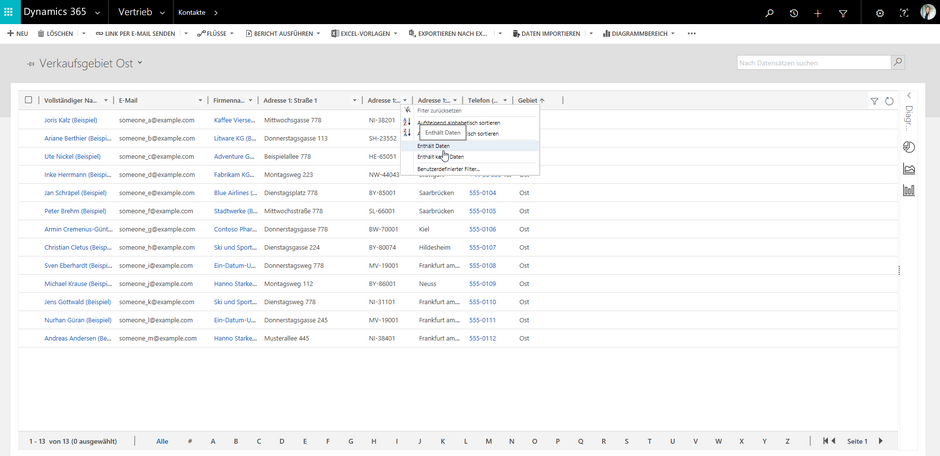 Kontaktliste CRM