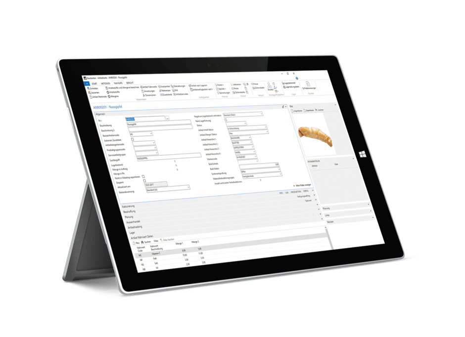 Branchenlösung Food Dynamics 365